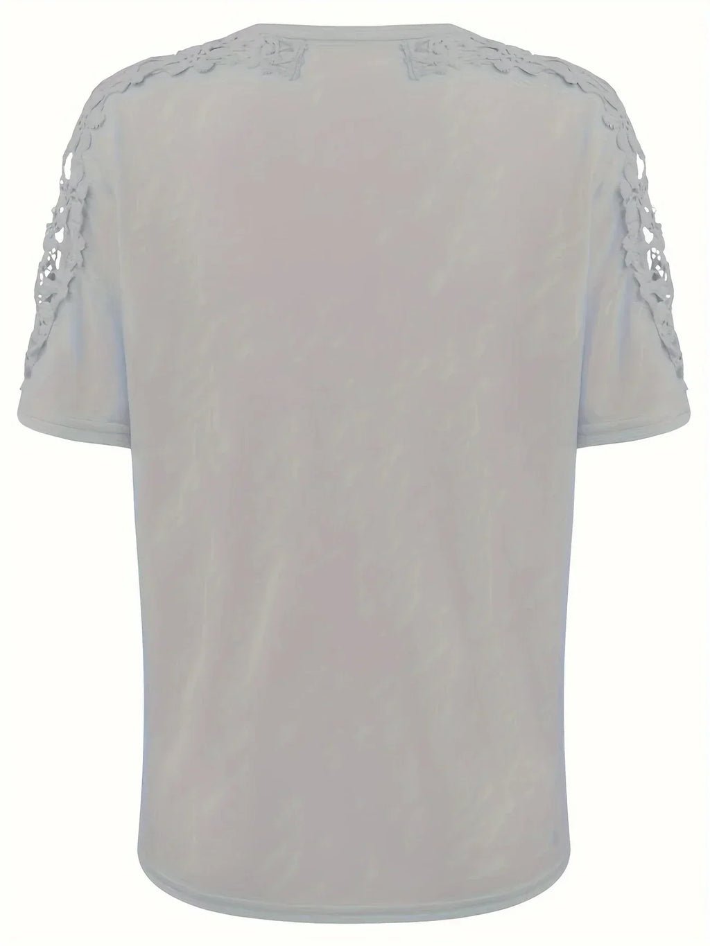 T-shirt D'été À Manches Courtes Avec Dentelle