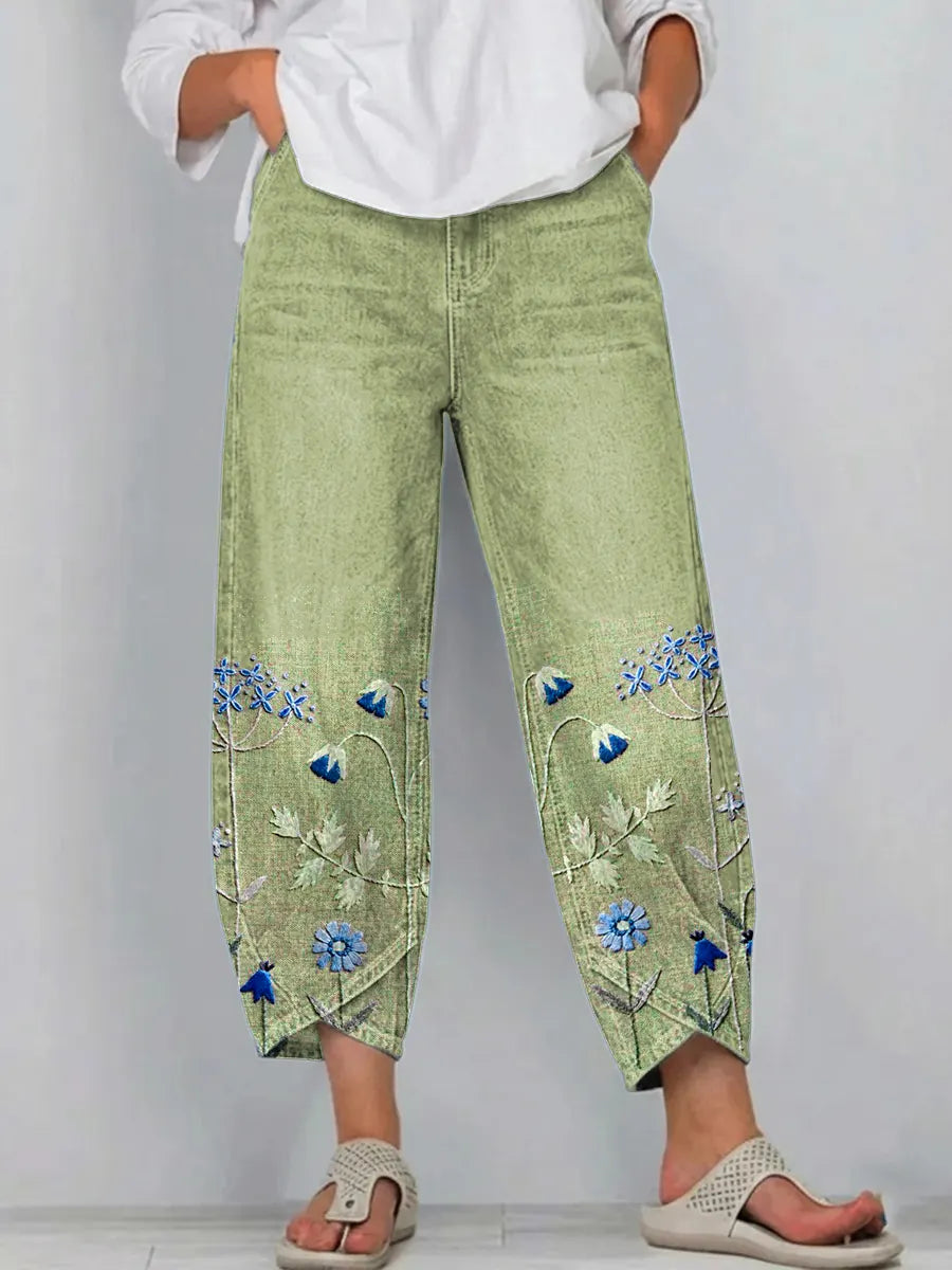 Pantalon Amiens Brodé & Décontracté