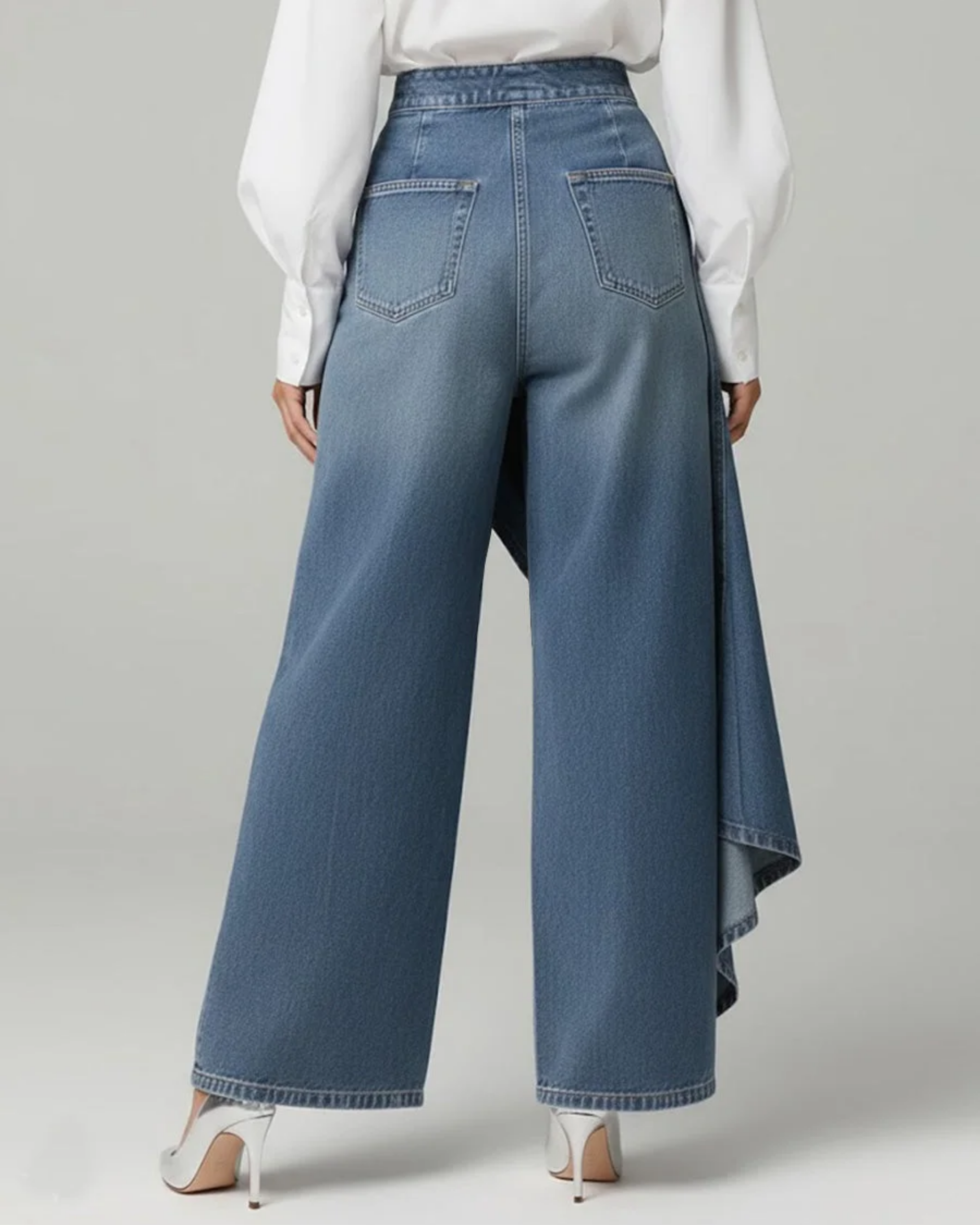 Pantalon Serena À Pinces En Jean