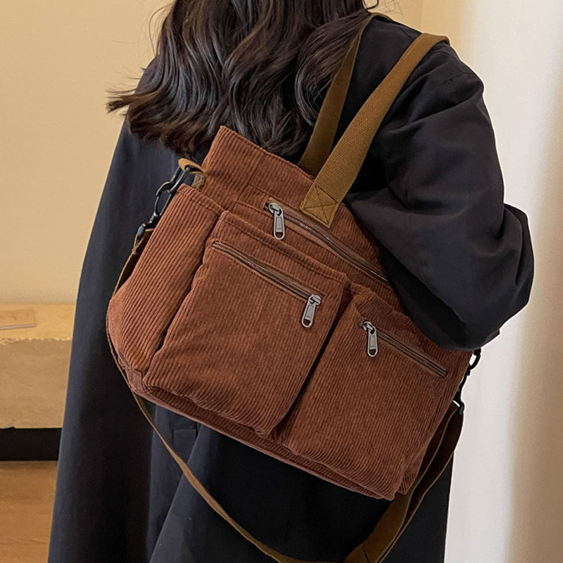Sac En Velours Côtelé