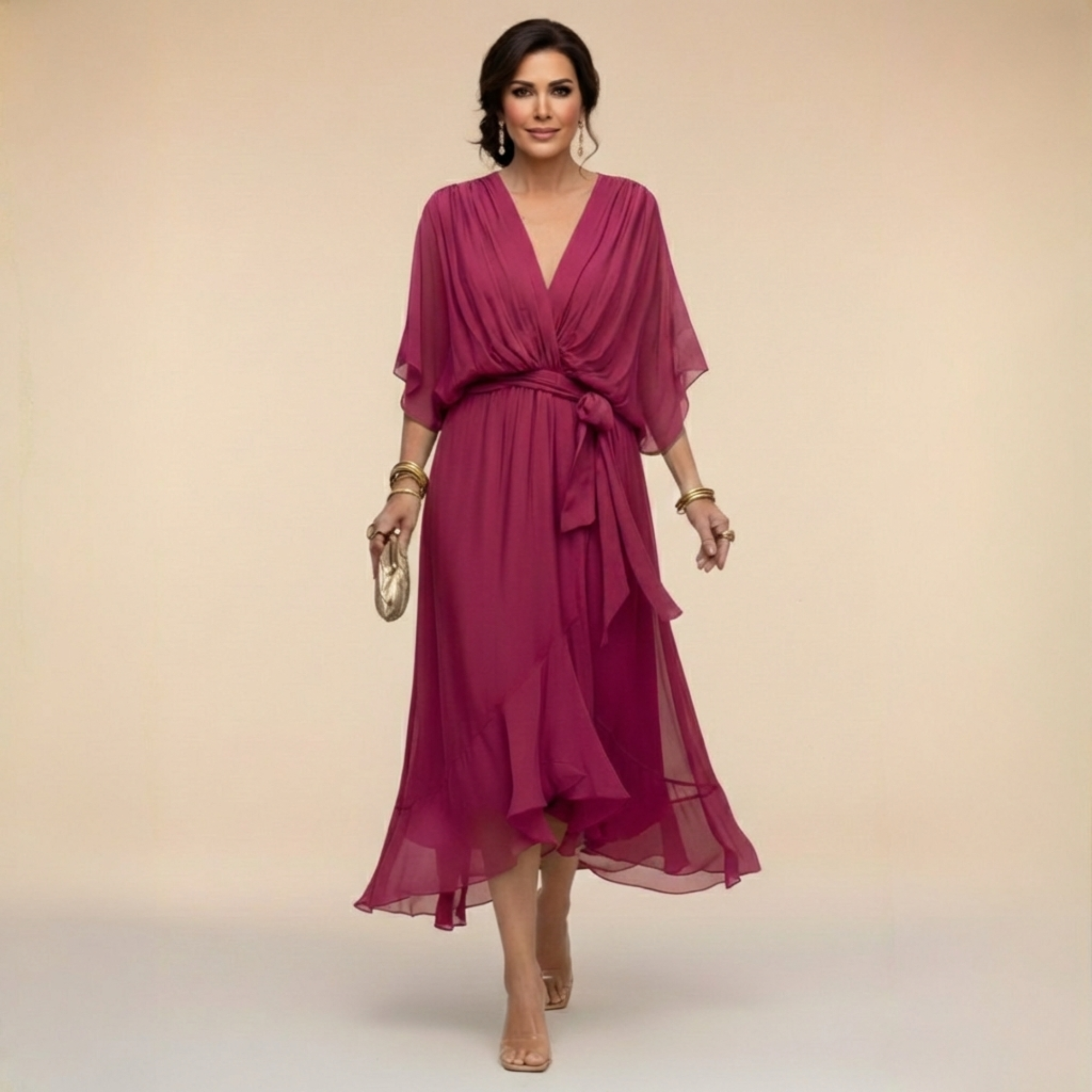 Robe Alizée À Encolure En V