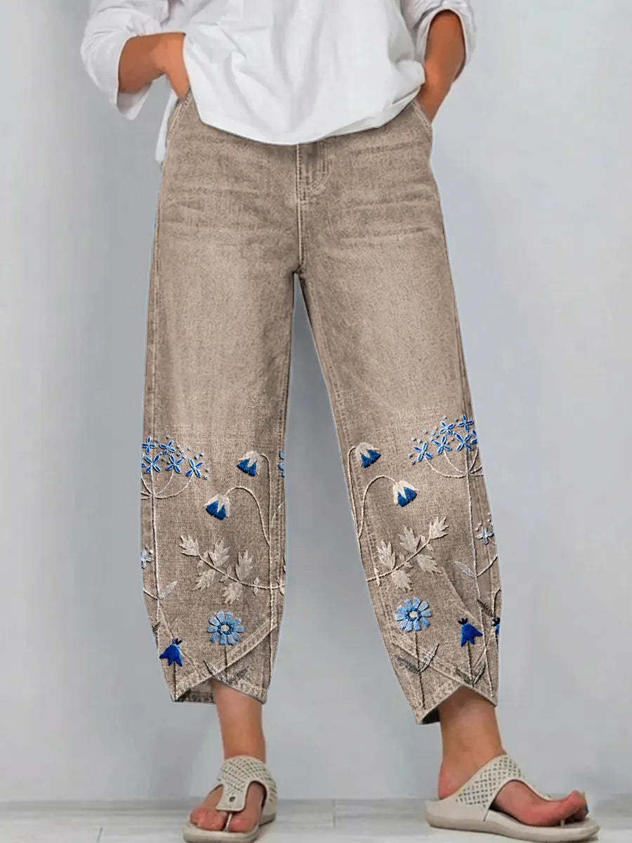 Pantalon Amiens Brodé & Décontracté
