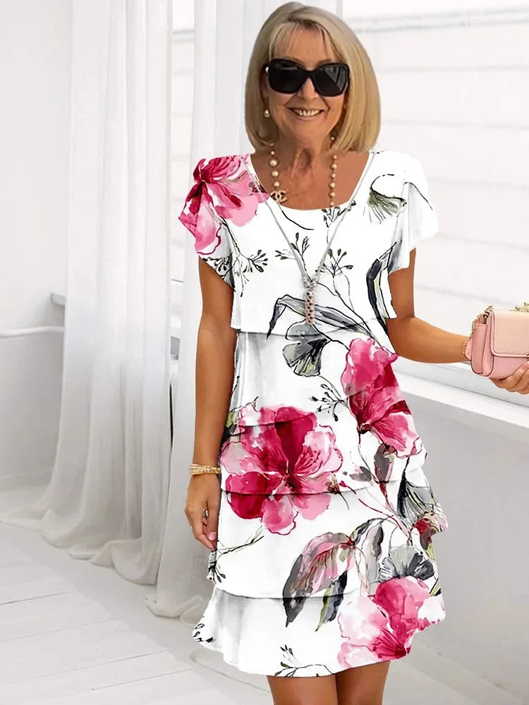 Robe Wanda Élégante À Volants