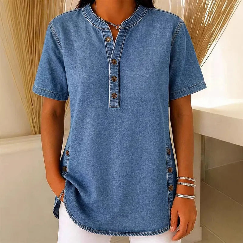 Haut en jean pour femme