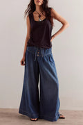 Jeans Amples & Élégants À Jambes Larges