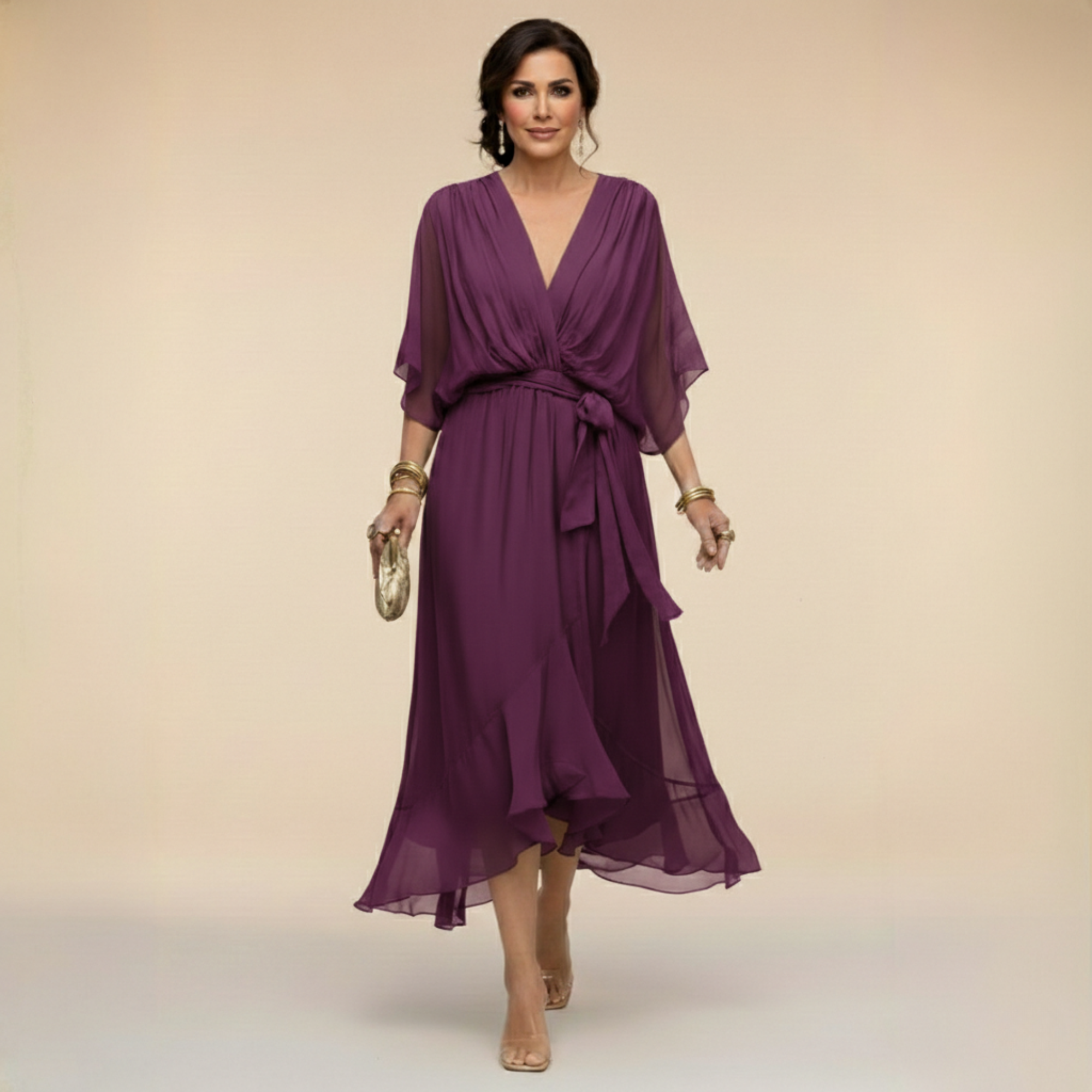 Robe Alizée À Encolure En V