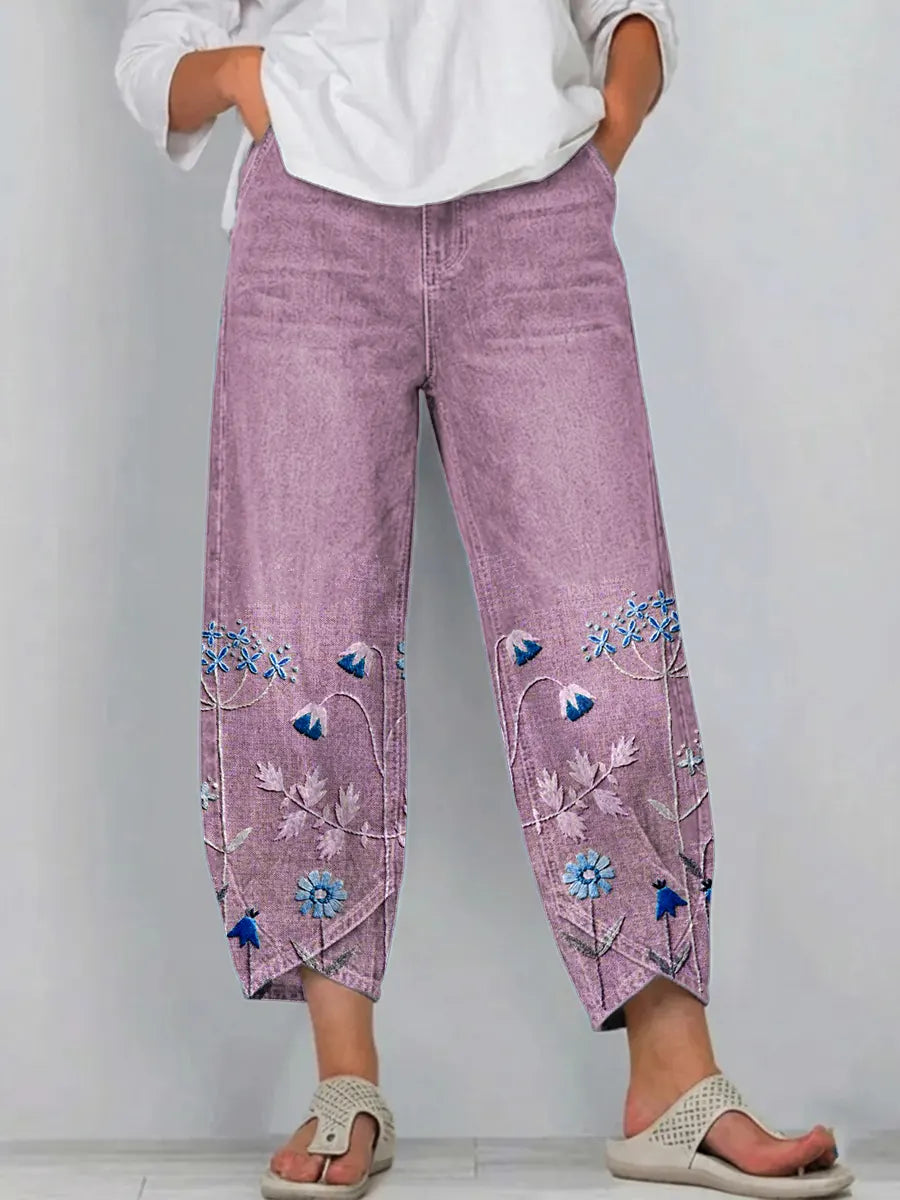 Pantalon Amiens Brodé & Décontracté