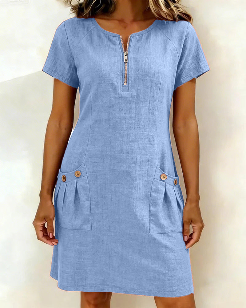 Robe Ramina Avec Poches En Lin