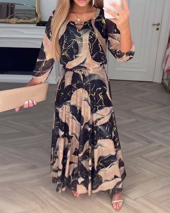 Robe Cheyenne En Mousseline Imprimée