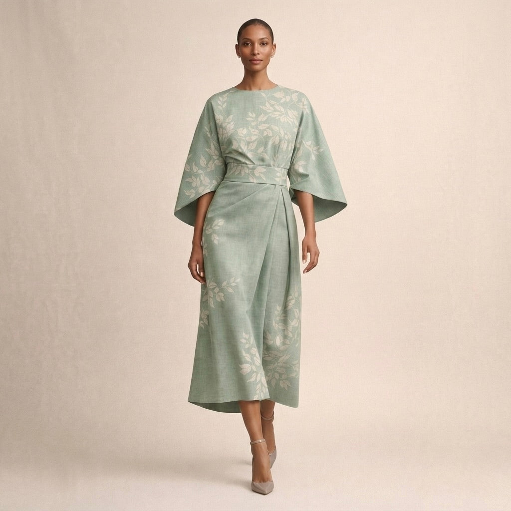 Robe Fenty Cintrée à Motifs Floraux