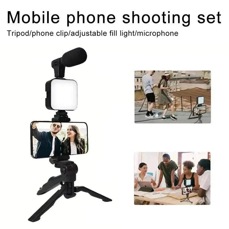 Kit de vlogging pour smartphone avec trépied