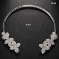 Collier Élégant Fleur en Cristal