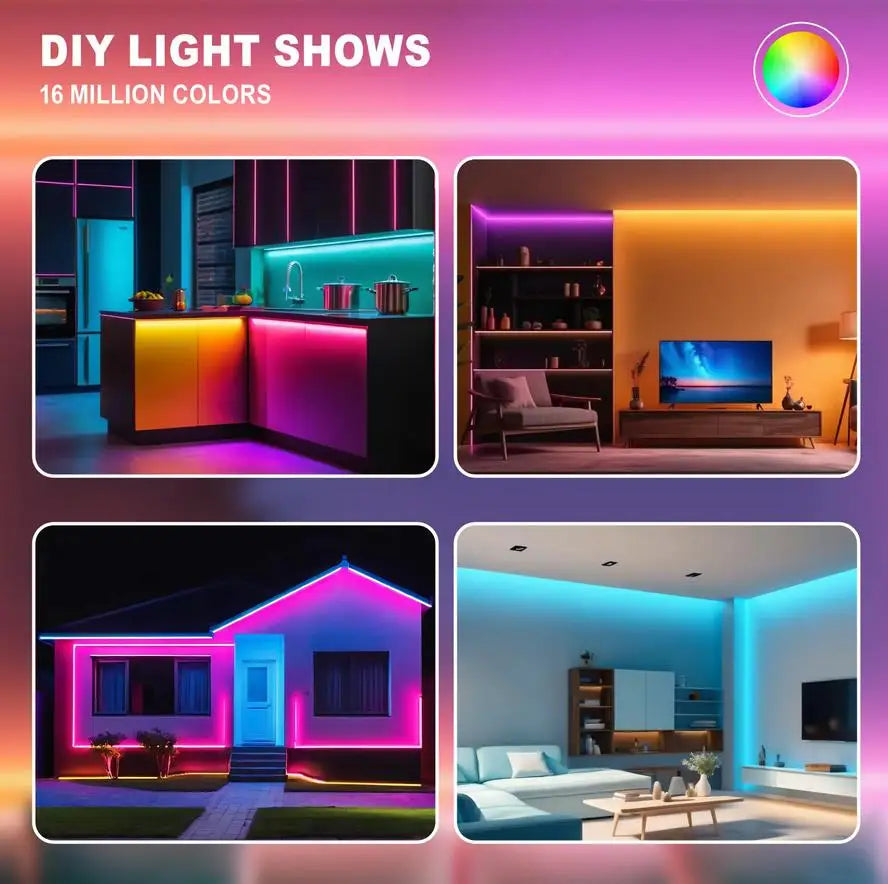 Bande de néon LED RGB avec télécommande