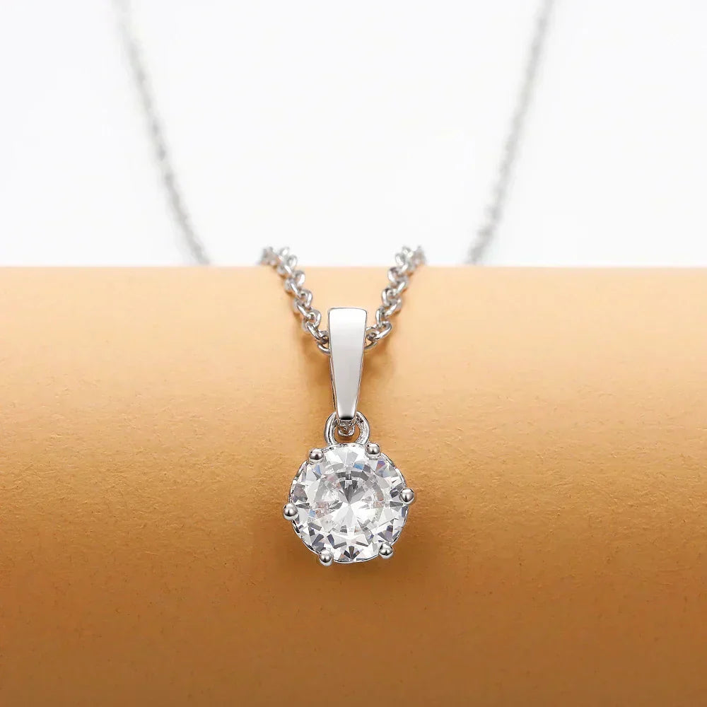 Collier Pendentif Classique en Zirconium