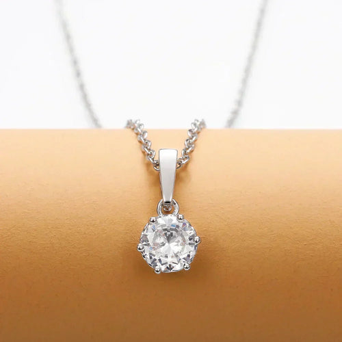 Collier Pendentif Classique en Zirconium