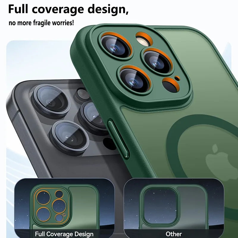 Étui de téléphone luxueux givré pour iPhone