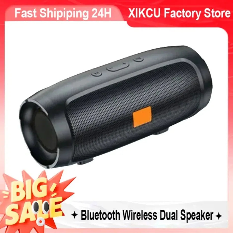 Enceinte Bluetooth double portable XIKCU stéréo