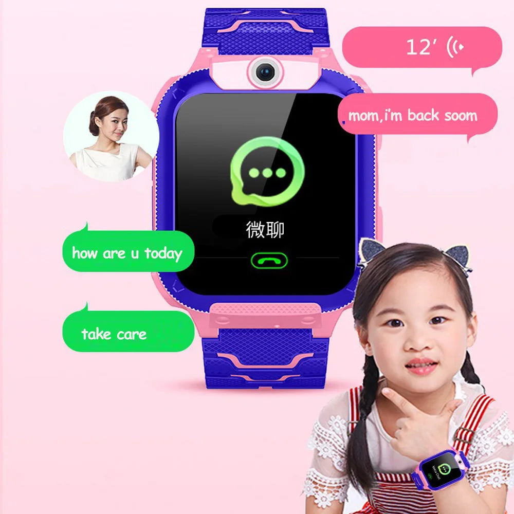 Montre intelligente pour enfants Avec bouton SOS