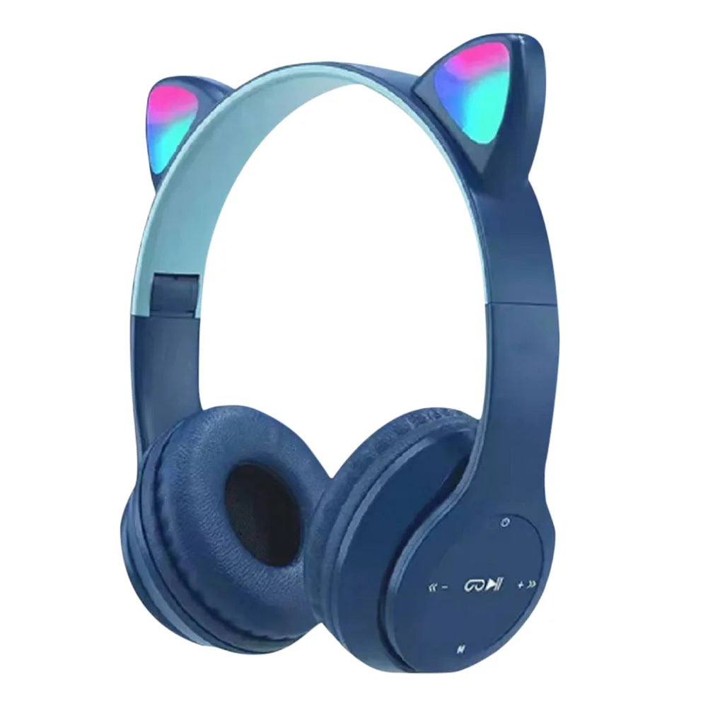 Casque sans fil avec oreilles de chat