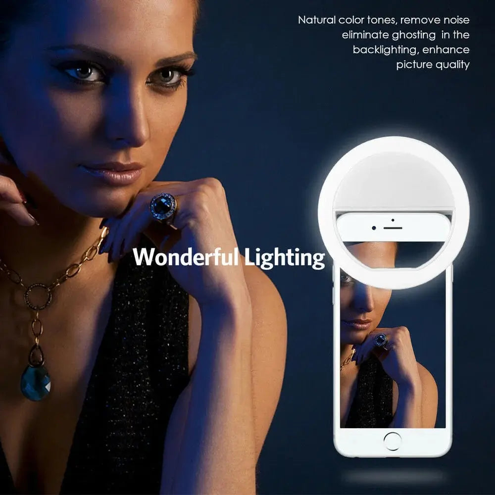 Anneau Lumineux LED pour iPhone Samsung Xiaomi
