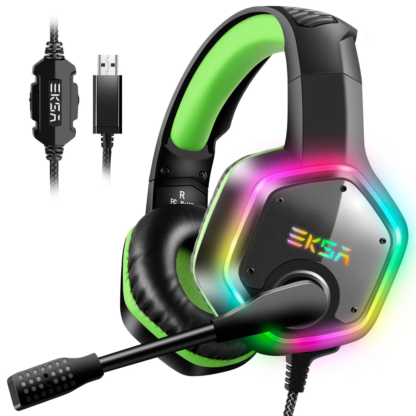 Casque de jeu USB pour PC/PS4/PS5