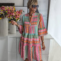 Robe Joudia Bohémienne À Paliers