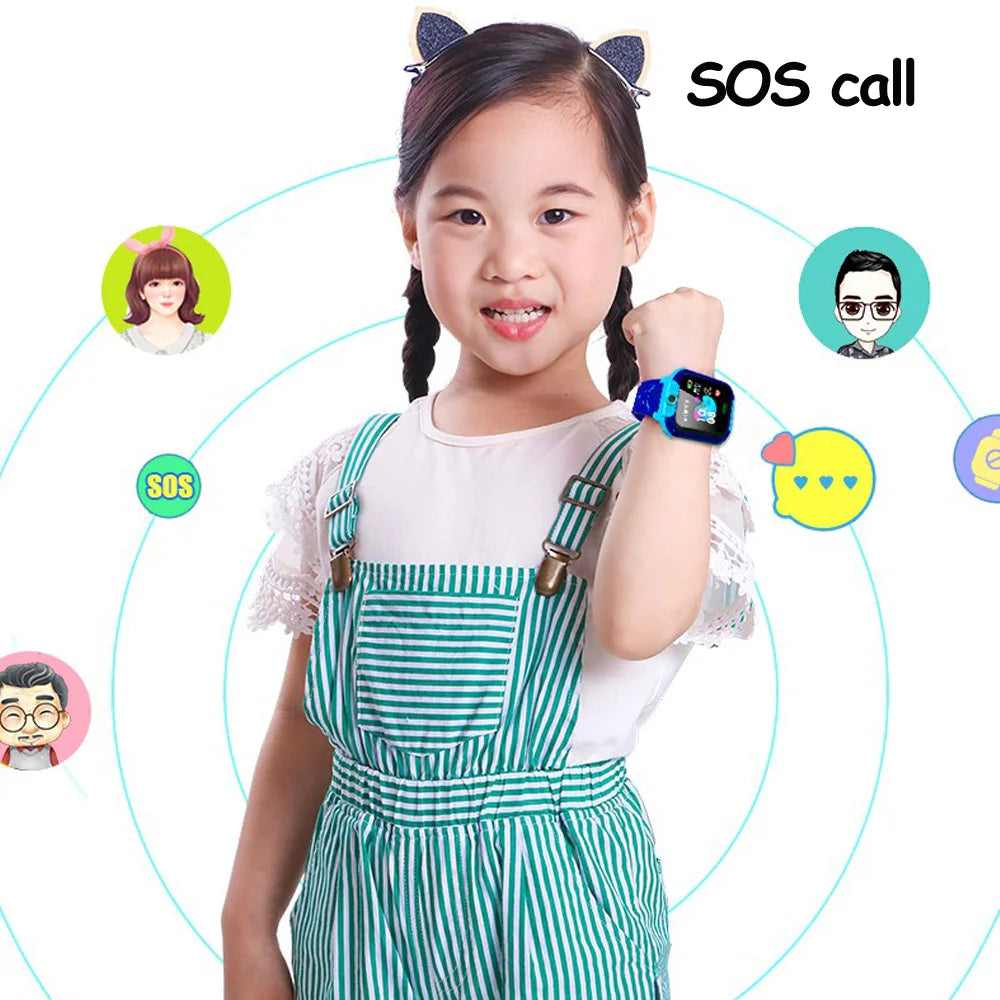 Montre intelligente pour enfants Avec bouton SOS
