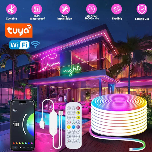 Bande de néon LED RGB avec télécommande