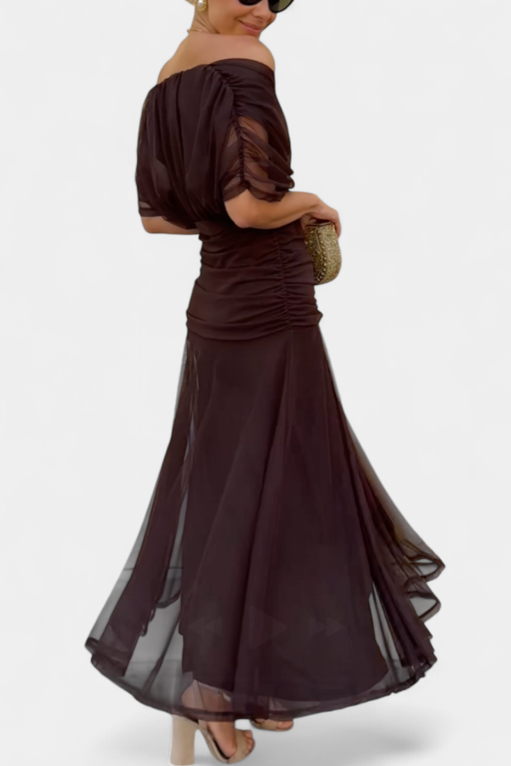 Robe Marissa Longue À Fleurs & Col En V