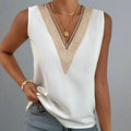 Pull Malania Sans Manches En Dentelle