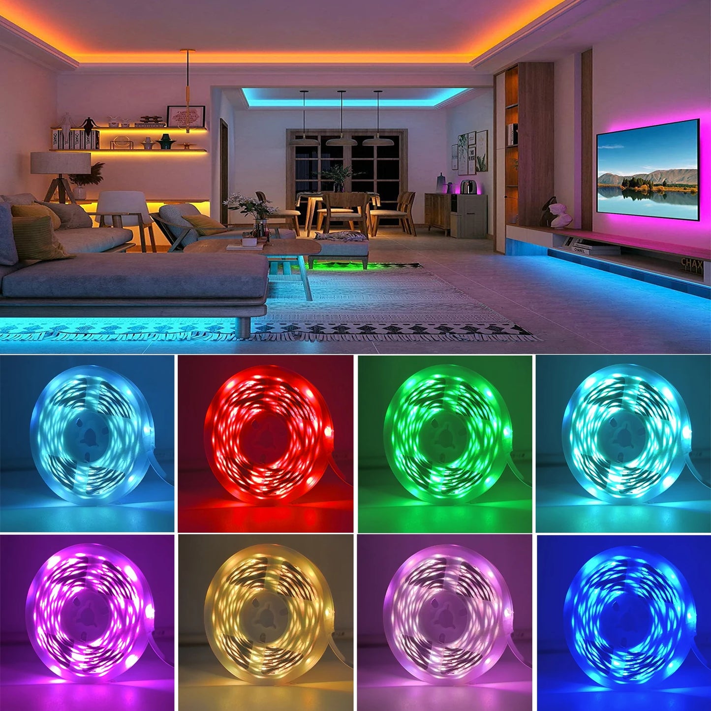Bandes lumineuses LED RGB