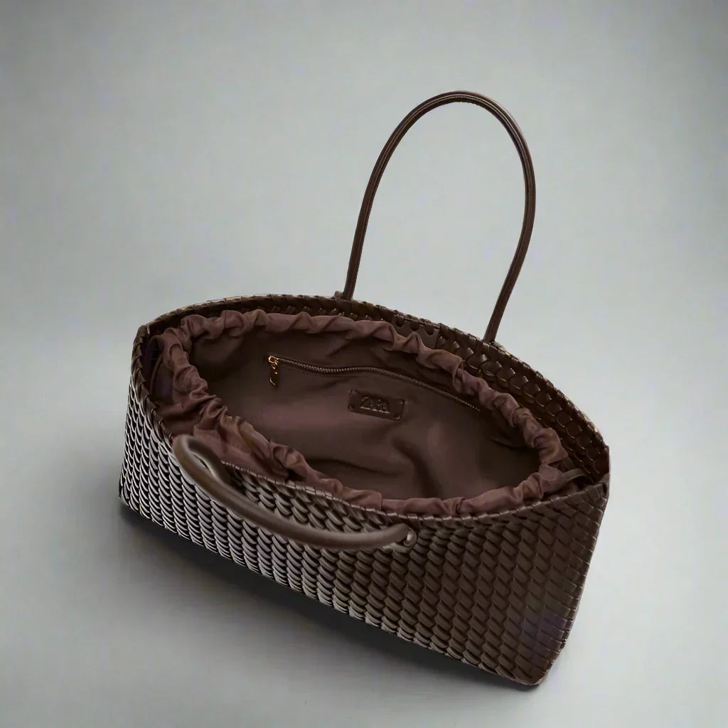 Sac À Main Danni En Cuir Tressé