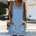 Robe En Jean Élégante & Décontractée
