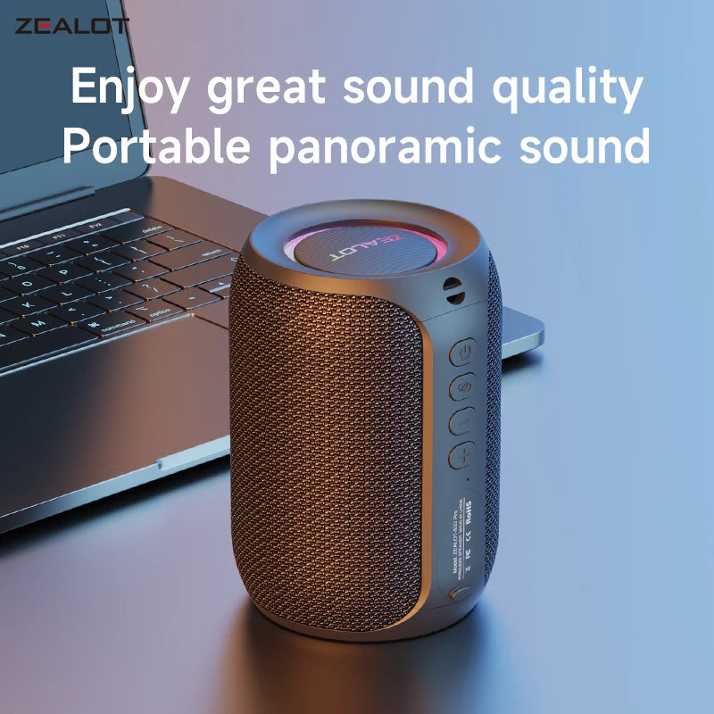 Enceinte Bluetooth 5.2 portable ZEALOT-S32PRO