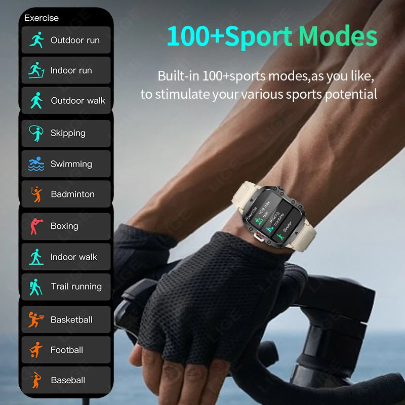 Montre connectée pour homme LIGE