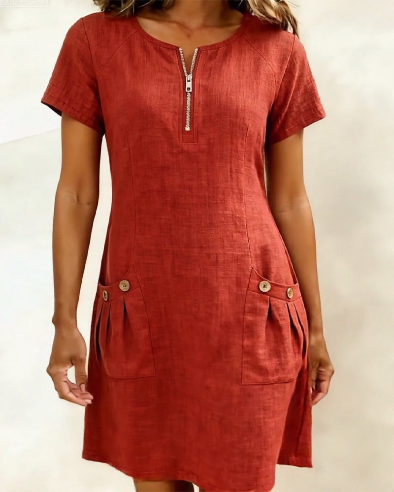 Robe Ramina Avec Poches En Lin