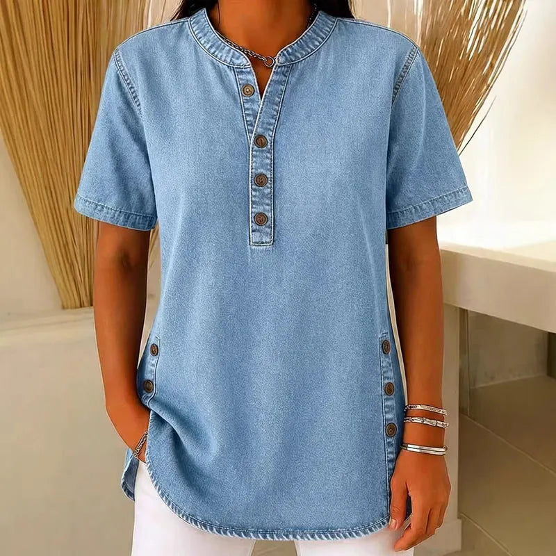 Haut en jean pour femme