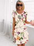 Robe Wanda Élégante À Volants