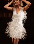 Robe De Soirée Élégante À franges