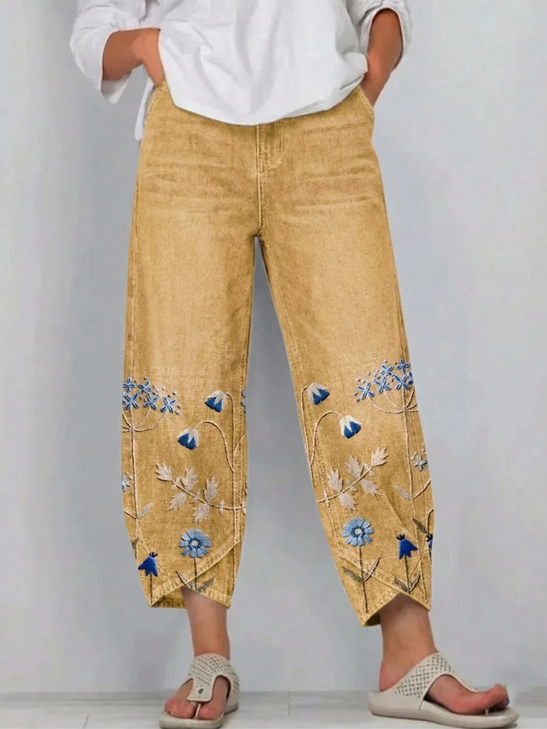 Pantalon Amiens Brodé & Décontracté