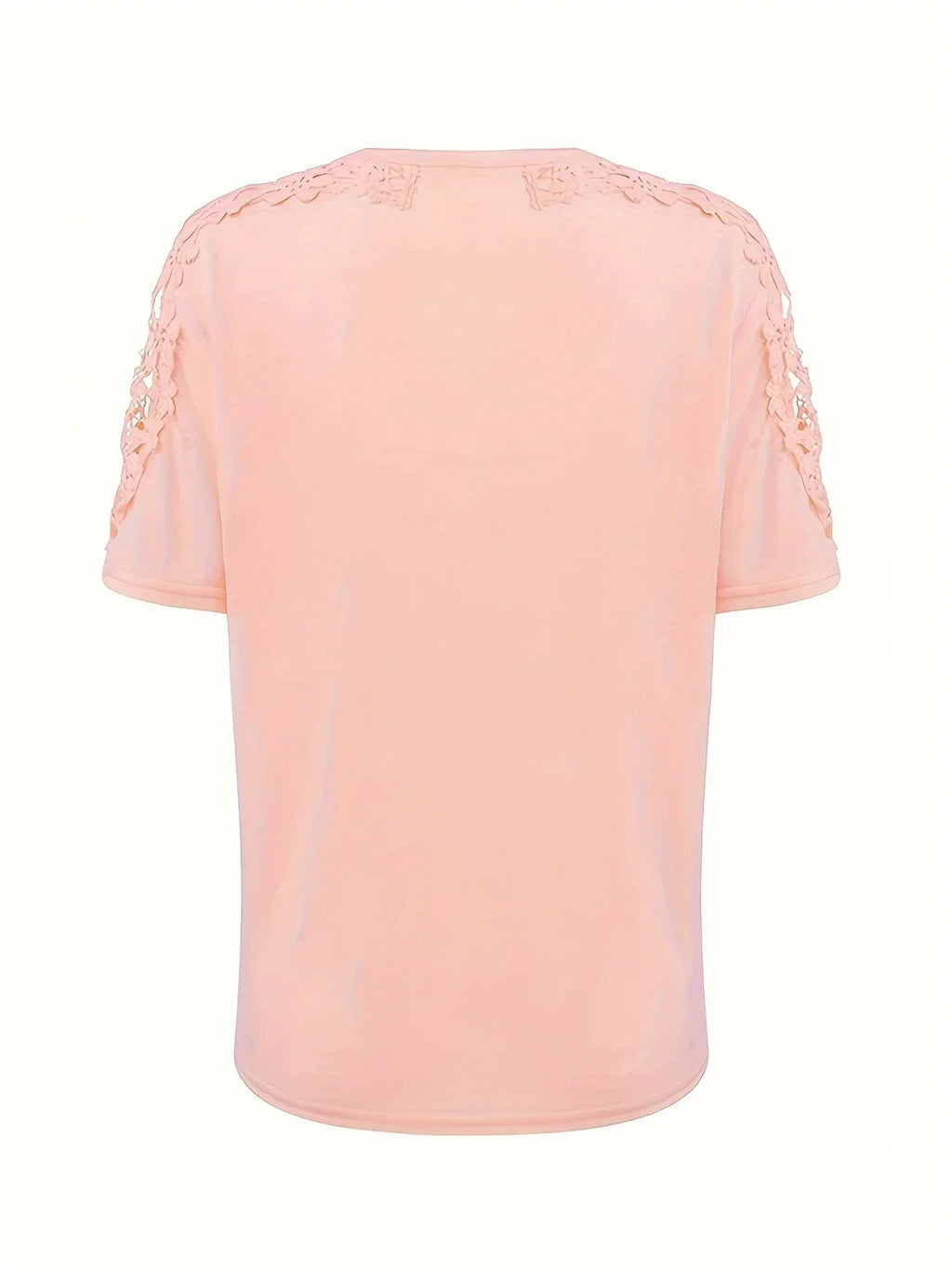 T-shirt D'été À Manches Courtes Avec Dentelle