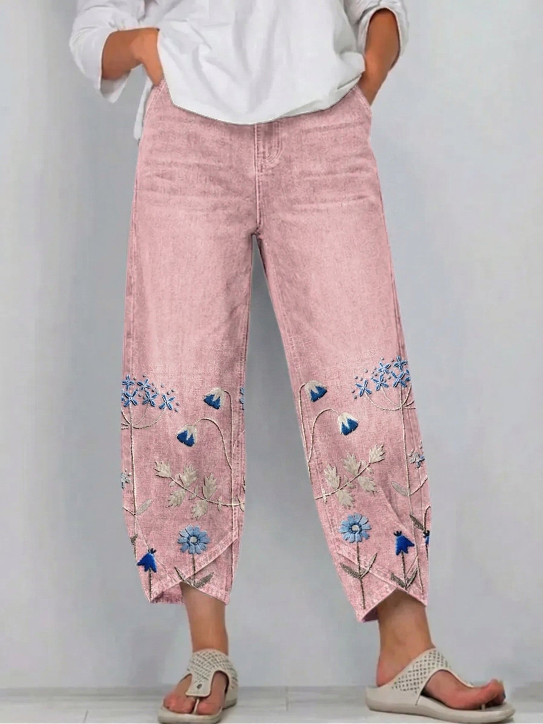 Pantalon Amiens Brodé & Décontracté