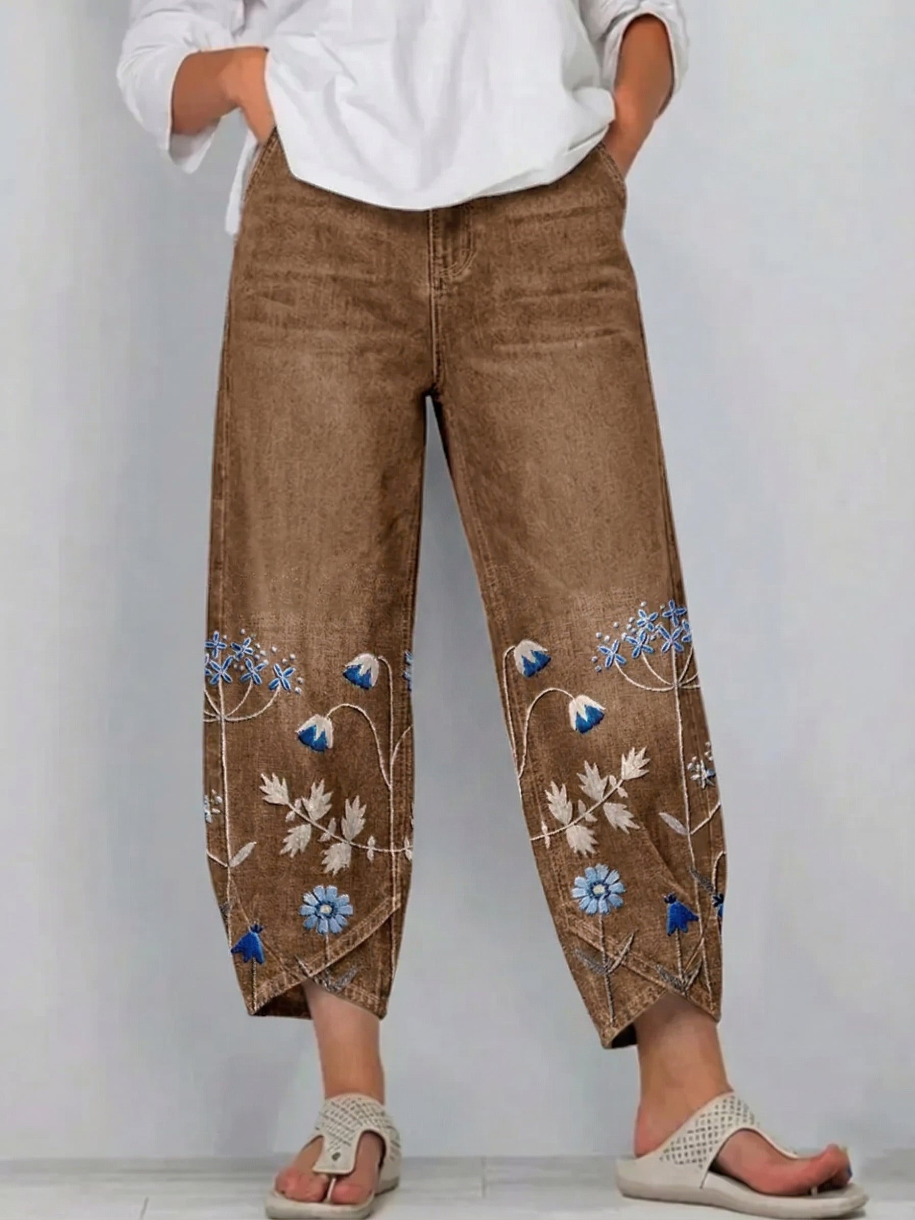 Pantalon Amiens Brodé & Décontracté