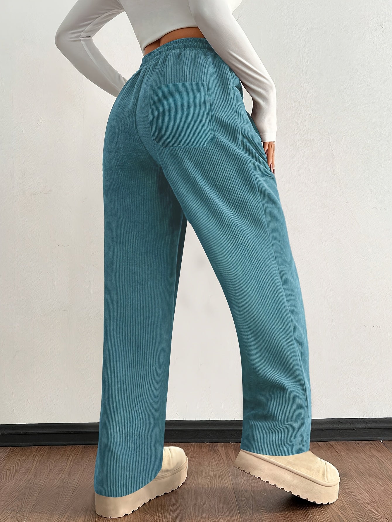 Pantalon Shaina En Velours Côtelé